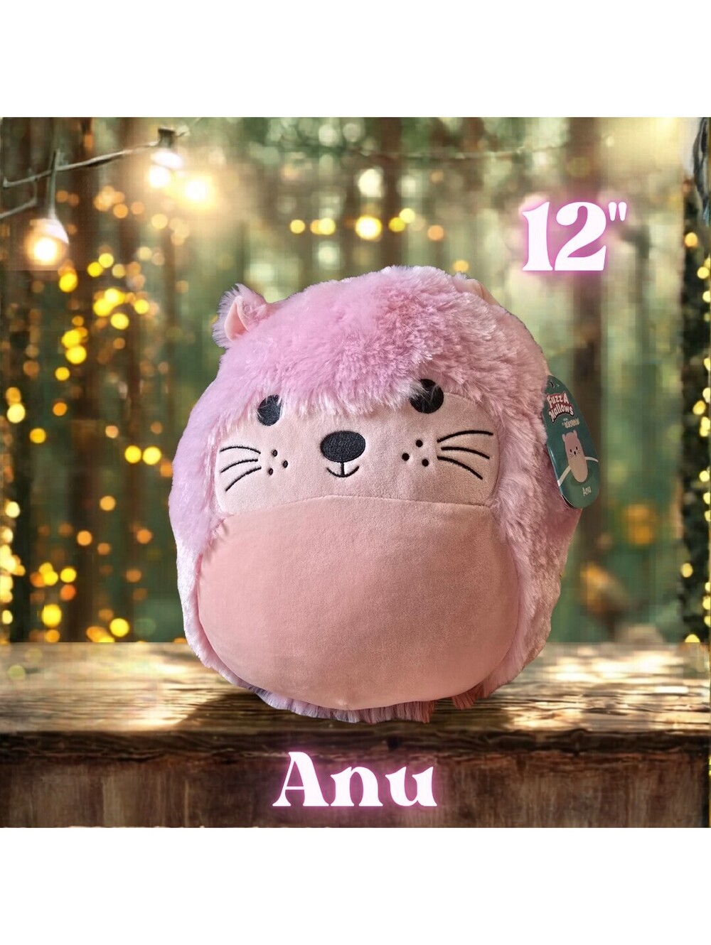 NWT Squishmallows Anu the Otter Fuzzamallow 12"